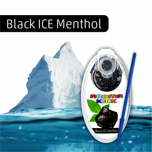 Aroma Kick Black Menthol 500 Kapseln  der ultimative Mentholgeschmack für Deine Zigarette nur bei uns das Original in Schwarz !